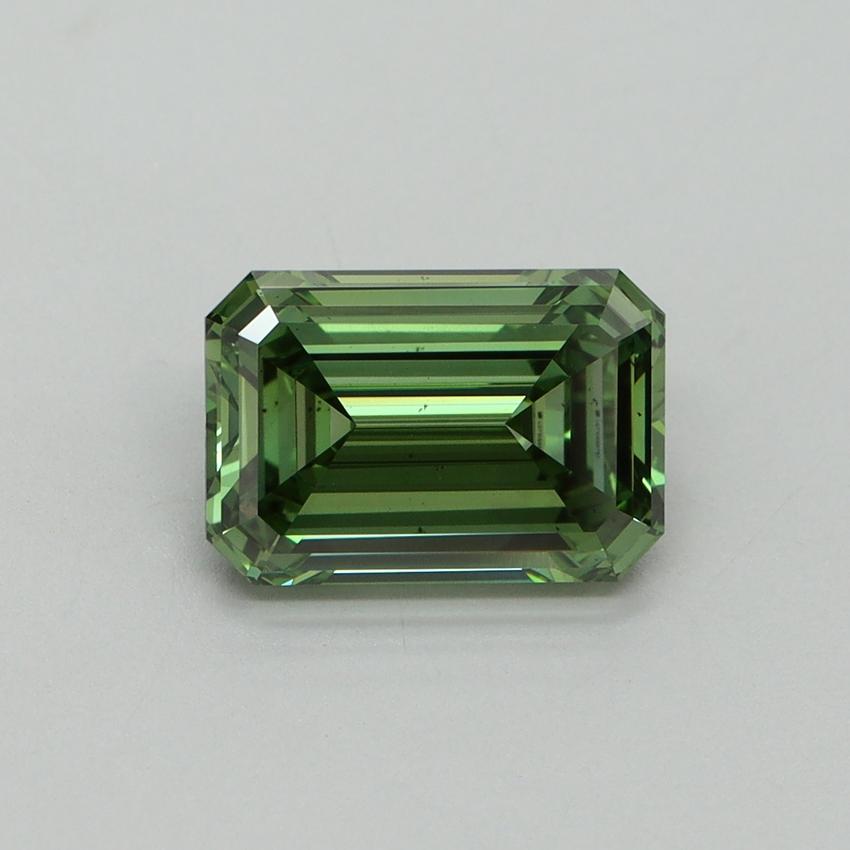 2.19 Ct. Fancy Vivid Green Emerald Lab Grown Diamond