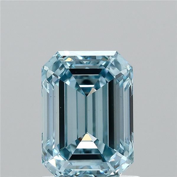 1.44 Ct. Fancy Intense  Blue Emerald Lab Grown Diamond