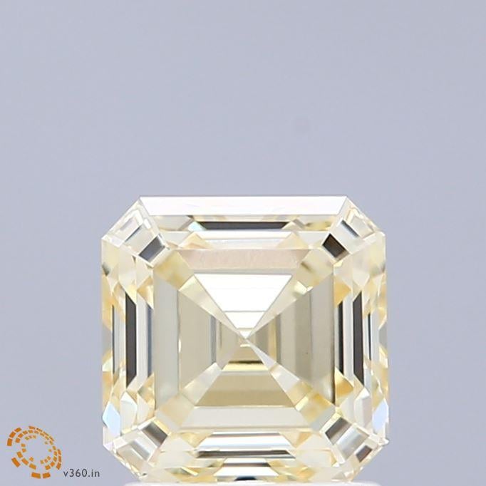 1.76 Ct. Fancy Intense  Yellow Asscher Lab Grown Diamond