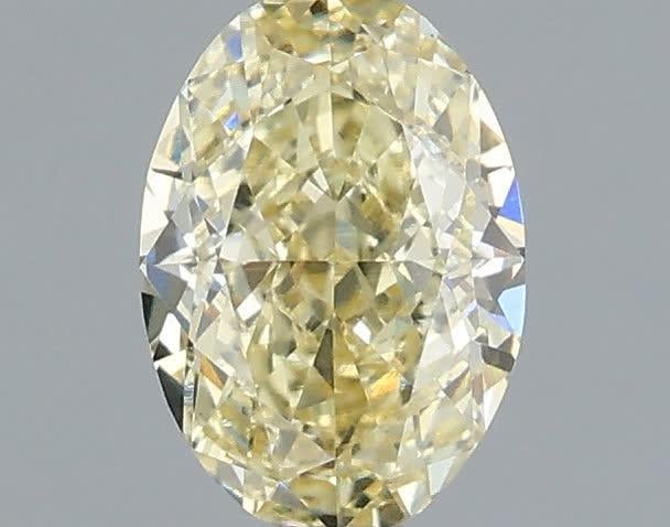 1.07 Ct. Fancy Light Yellow Oval Lab Grown Diamond