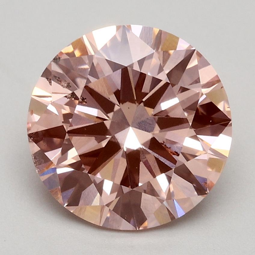 2.02 Ct. Fancy Intense Pink Round Lab Grown Diamond