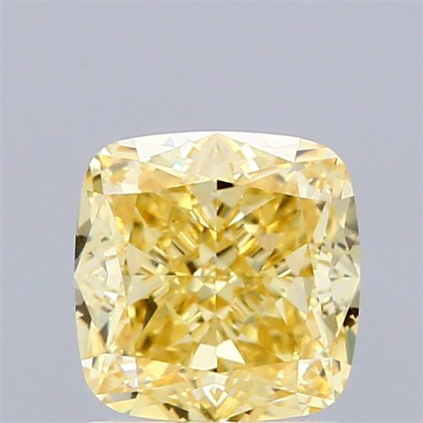 1.62 Ct. Fancy Intense Yellow Cushion Lab Grown Diamond