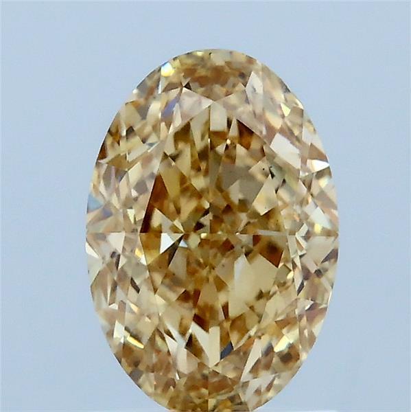 1.52 Ct. Fancy Brownish Yellow Oval Lab Grown Diamond