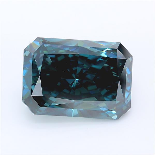 7.81 Ct. Fancy Deep Green Radiant Lab Grown Diamond