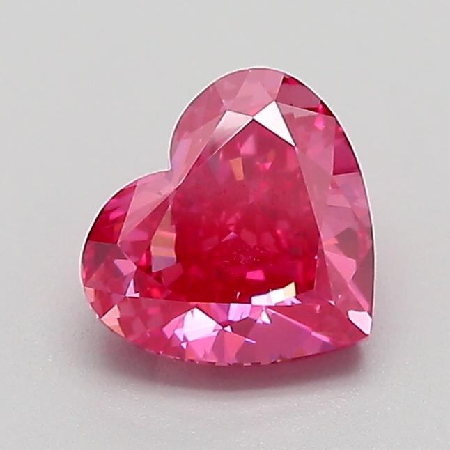 0.96 Ct. Fancy Vivid Pink Heart Lab Grown Diamond