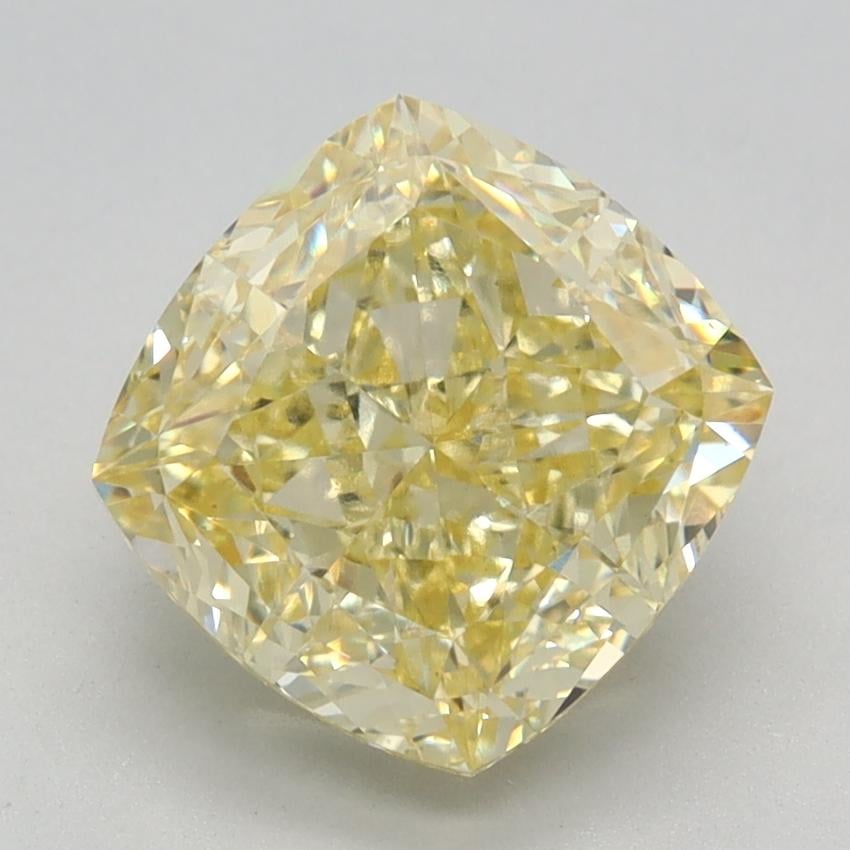 3.15 Ct. Fancy Intense Yellow Cushion Lab Grown Diamond