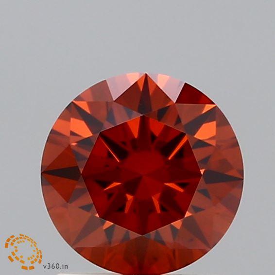 1.04 Ct. Fancy Deep Orange Round Lab Grown Diamond