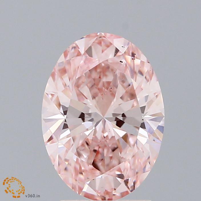 2.00 Ct. Fancy Intense Pink Oval Lab Grown Diamond