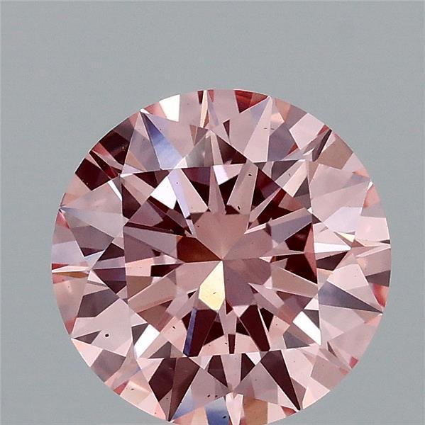 2.01 Ct. Fancy Vivid Pink Round Lab Grown Diamond