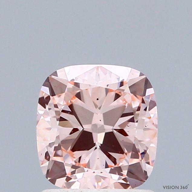 1.29 Ct. Fancy Intense Pink Cushion Lab Grown Diamond