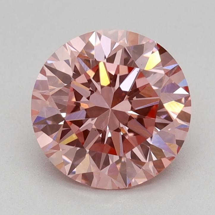 1.00 Ct. Fancy Vivid Pink Round Lab Grown Diamond