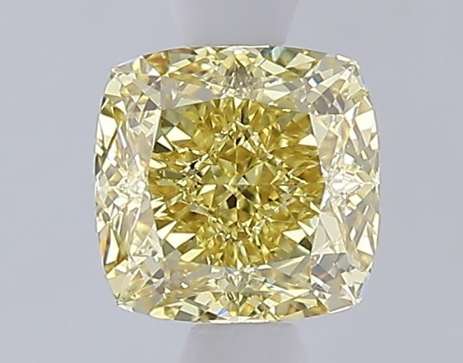 1.09 Ct. Fancy Intense  Yellow Cushion Lab Grown Diamond