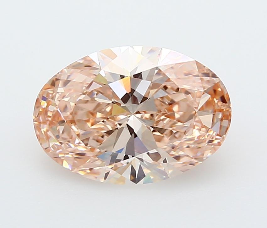 3.06 Ct. Fancy Vivid  Pink Oval Lab Grown Diamond