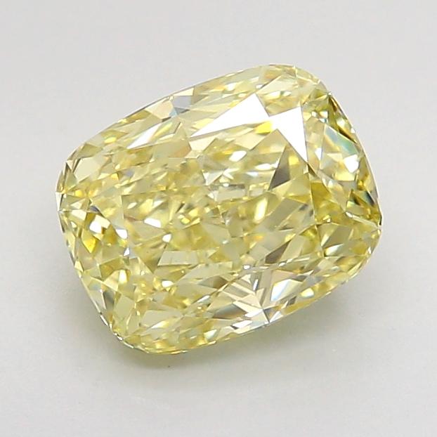 2.10 Ct. Fancy None Yellow Cushion Lab Grown Diamond