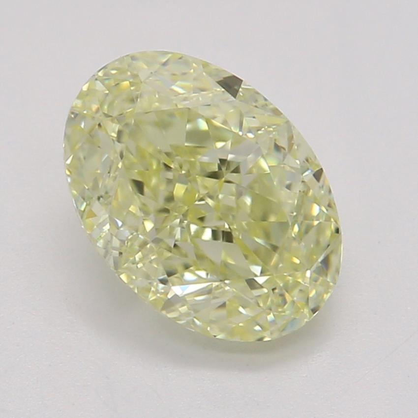 1.06 Ct. Fancy Light Yellow Oval Diamond