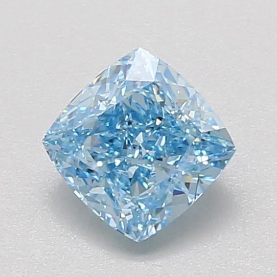 1.04 Ct. Fancy Vivid Blue Cushion Lab Grown Diamond