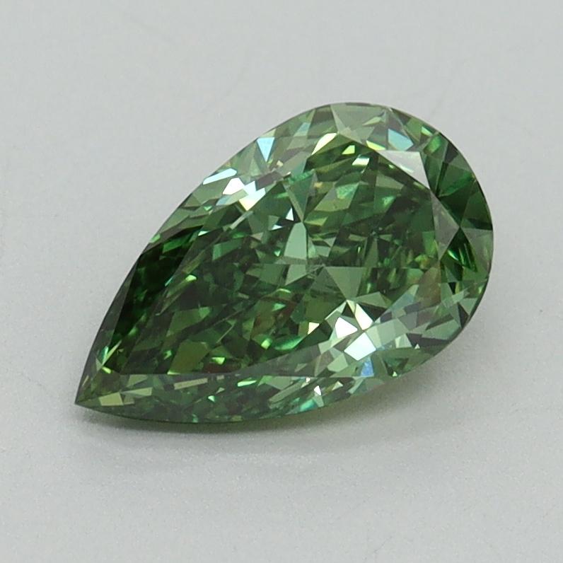 1.03 Ct. Fancy Vivid Green Pear Lab Grown Diamond