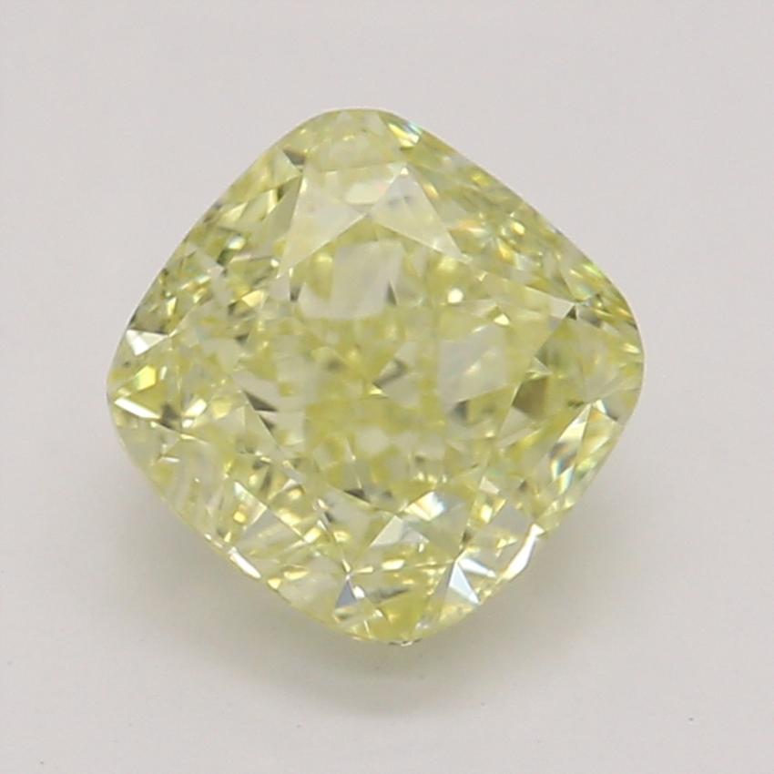 0.74 Ct. Fancy Yellow Cushion Diamond