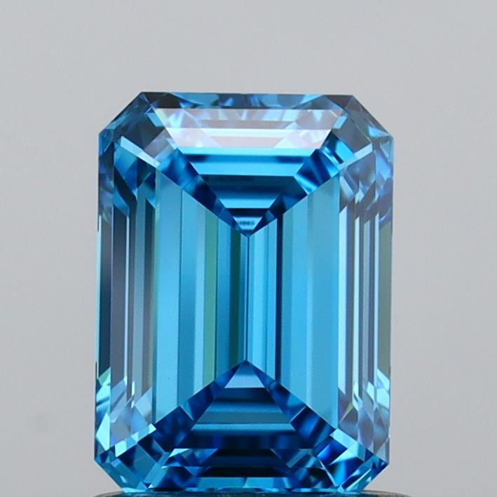 1.00 Ct. Fancy Vivid Blue Emerald Lab Grown Diamond