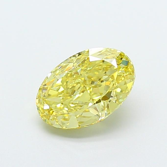 1.57 Ct. Fancy Intense Yellow Oval Lab Grown Diamond