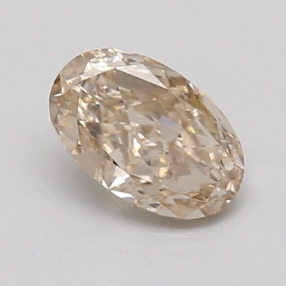 0.35 Ct. Very Light  Brown Oval Lab Grown Diamond