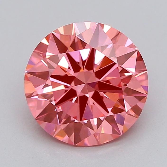 1.07 Ct. Fancy Vivid  Pink Round Lab Grown Diamond