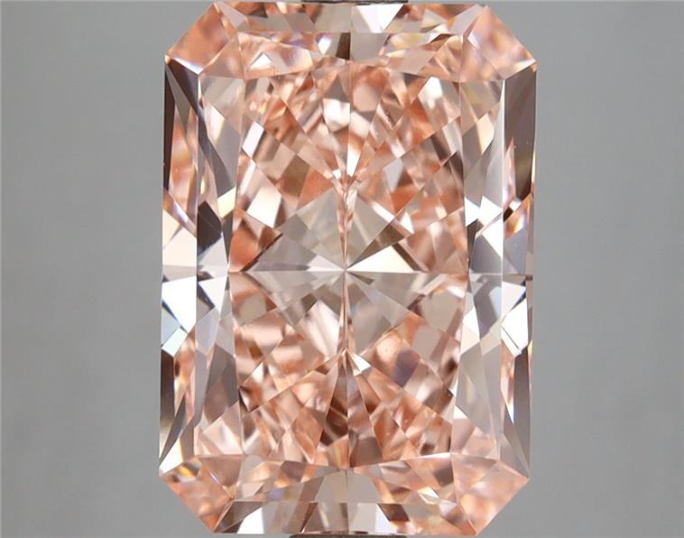 5.01 Ct. Fancy Intense Pink Radiant Lab Grown Diamond