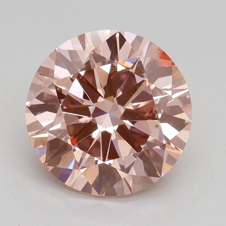 1.61 Ct. Fancy Intense Pink Round Lab Grown Diamond