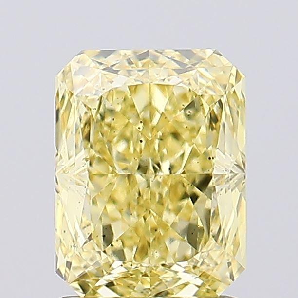 1.57 Ct. Fancy Vivid Yellow Radiant Lab Grown Diamond