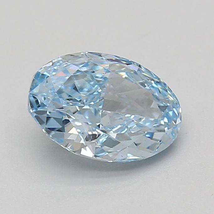 1.56 Ct. Fancy Vivid Blue Oval Lab Grown Diamond