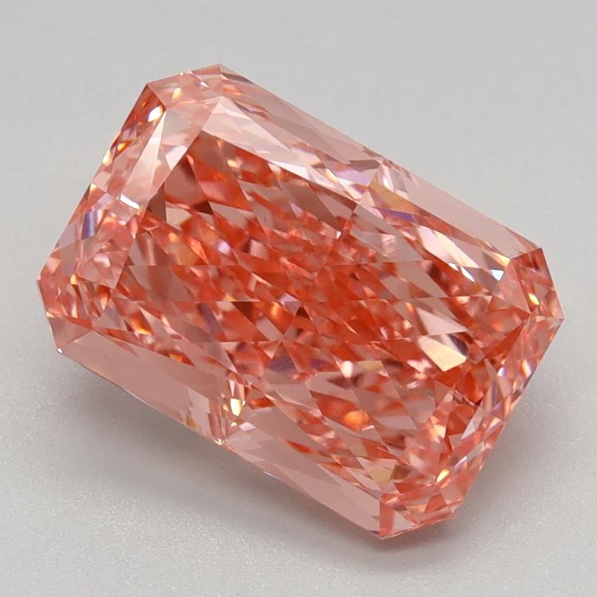 2.31 Ct. Fancy Vivid Pink Radiant Lab Grown Diamond