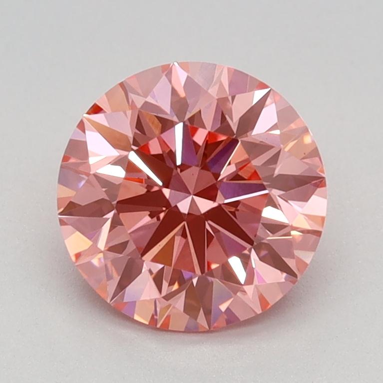 1.16 Ct. Fancy Vivid Pink Round Lab Grown Diamond