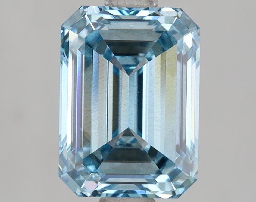 2.00 Ct. Fancy Intense Blue Emerald Lab Grown Diamond