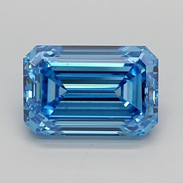 1.94 Ct. Fancy Vivid  Blue Emerald Lab Grown Diamond