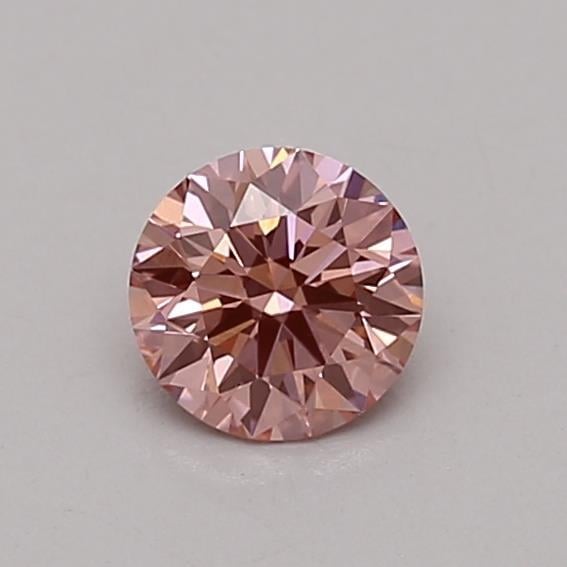0.32 Ct. Fancy Vivid Pink Round Lab Grown Diamond