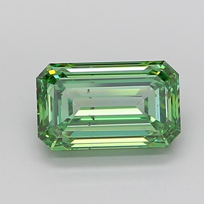 3.00 Ct. Fancy Vivid Green Emerald Lab Grown Diamond