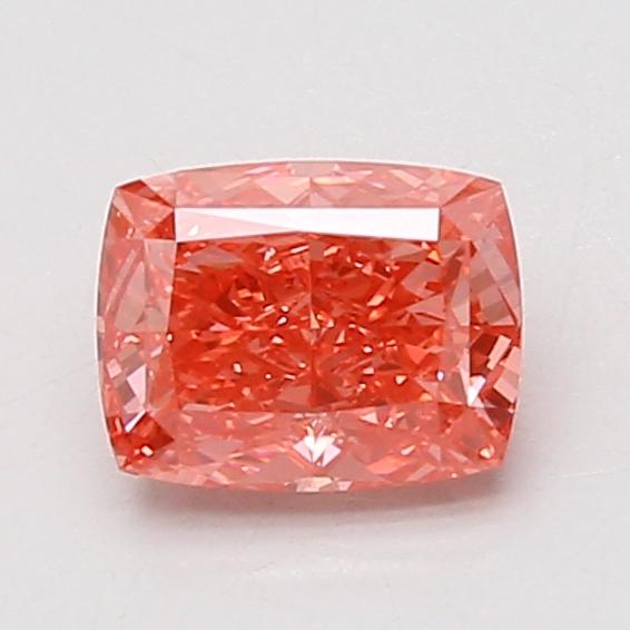 1.07 Ct. Fancy Vivid Pink Cushion Lab Grown Diamond