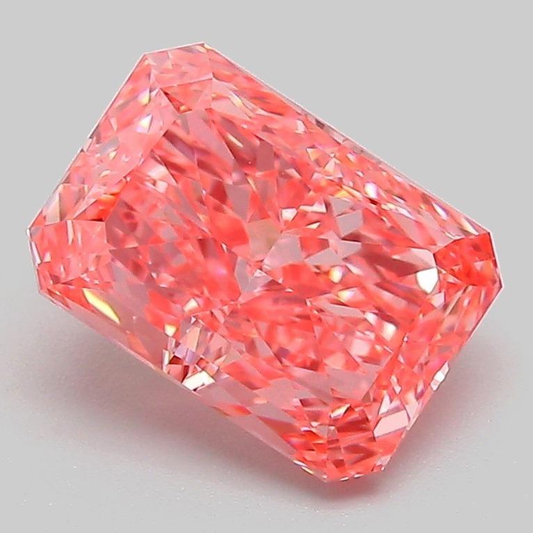 2.09 Ct. Fancy Vivid Pink Radiant Lab Grown Diamond