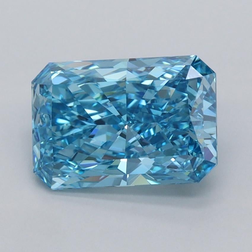 1.94 Ct. Fancy Vivid  Blue Radiant Lab Grown Diamond