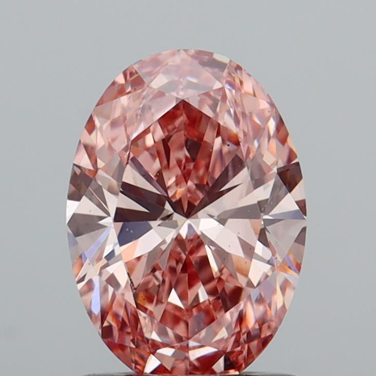 1.57 Ct. Fancy Vivid  Pink Pear Lab Grown Diamond