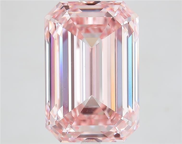 10.83 Ct. Fancy Intense  Pink Emerald Lab Grown Diamond
