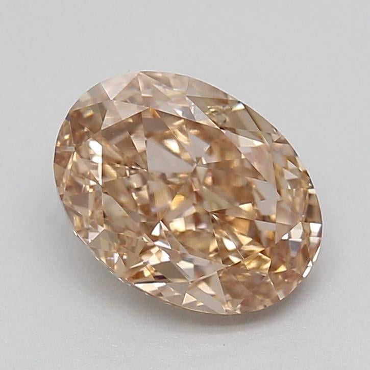 1.07 Ct. Light  Brown Oval Lab Grown Diamond