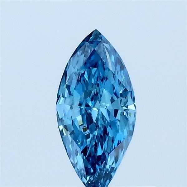 0.39 Ct. Fancy Vivid Blue Marquise Lab Grown Diamond