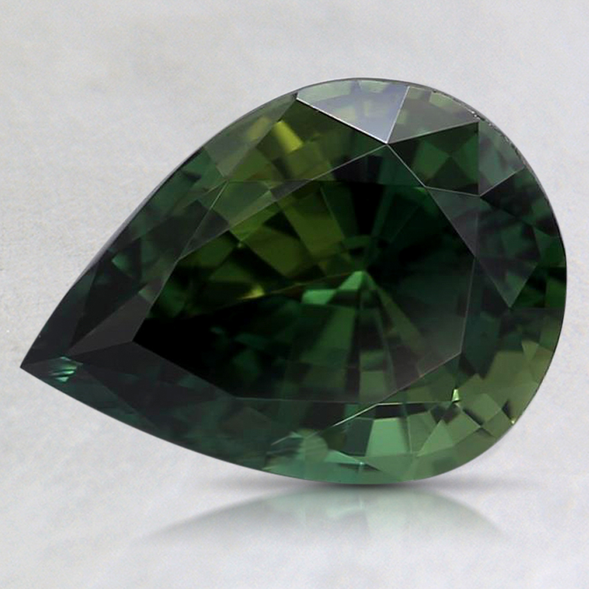 9.5x6.9mm Premium Teal Pear Sapphire