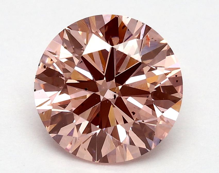 1.8 Ct. Fancy Vivid Pink Round Lab Grown Diamond