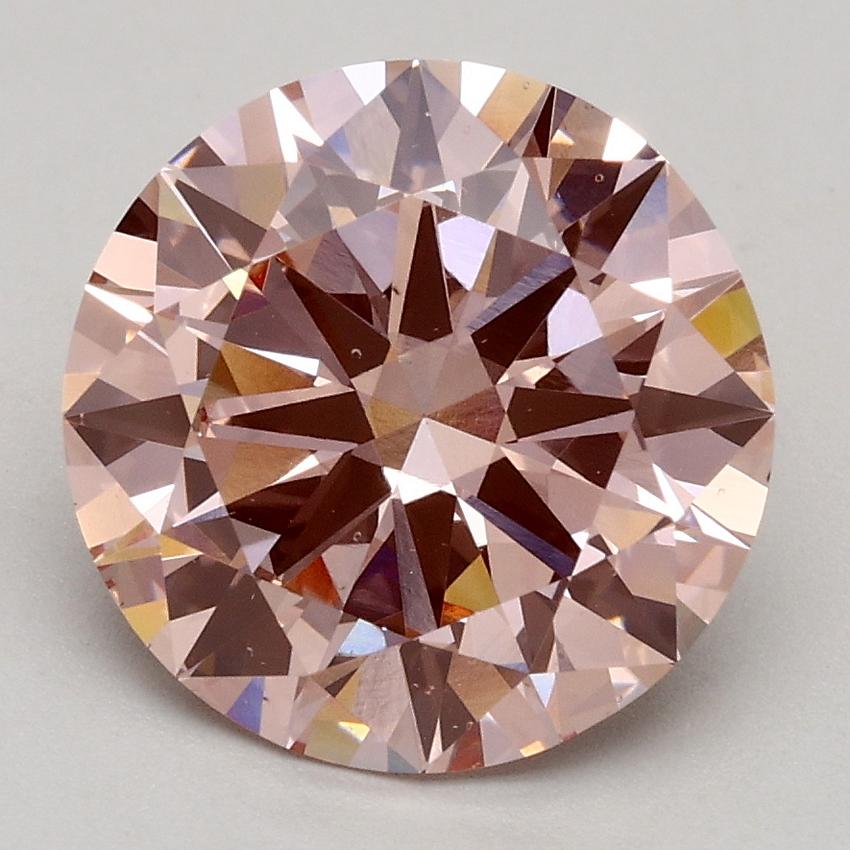 2.50 Ct. Fancy Intense Pink Round Lab Grown Diamond