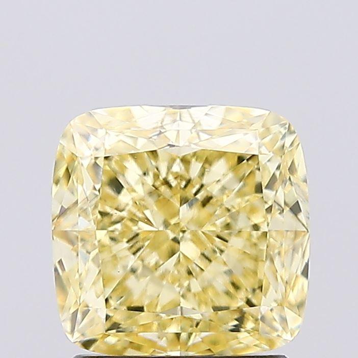 1.80 Ct. Fancy Intense Yellow Cushion Lab Grown Diamond
