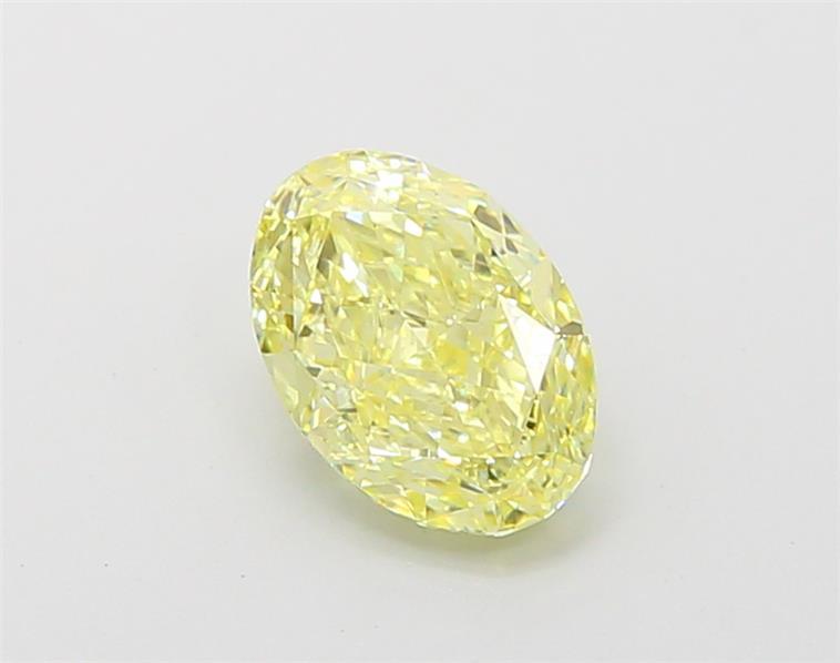 1.35 Ct. Fancy Intense Yellow Oval Lab Grown Diamond