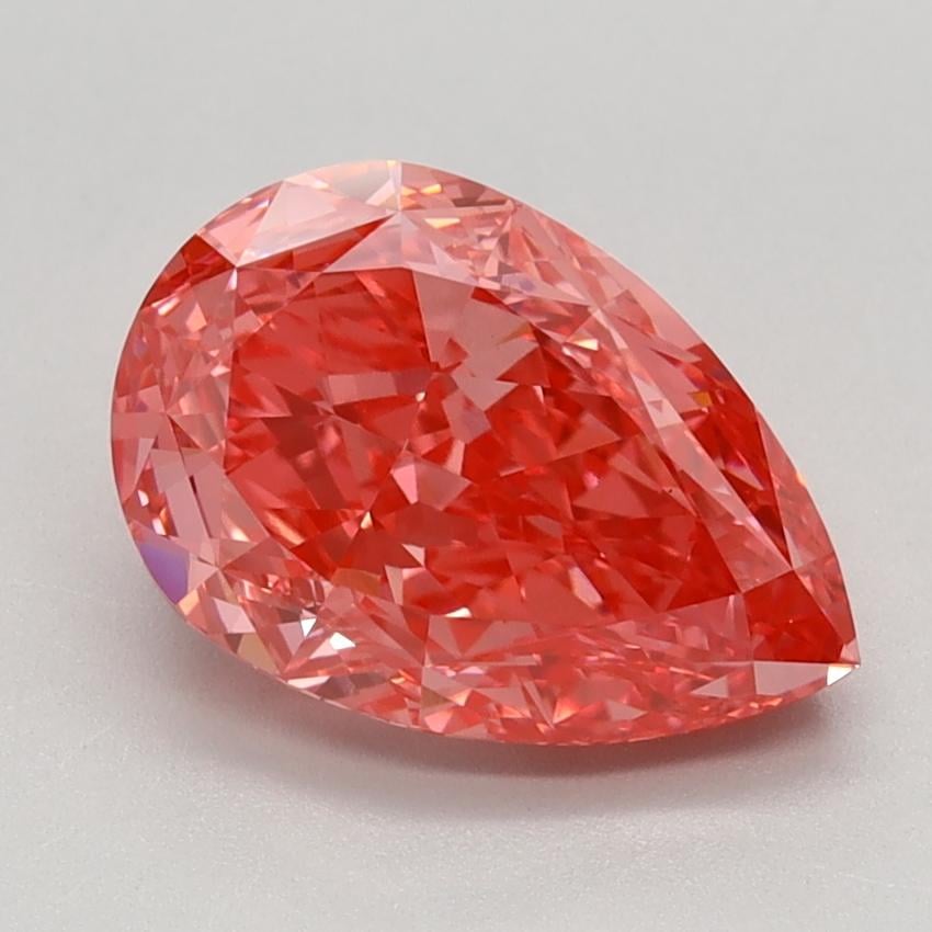 2.34 Ct. Fancy Vivid Pink Pear Lab Grown Diamond
