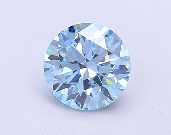 1.05 Ct. Fancy Vivid Blue Round Lab Grown Diamond